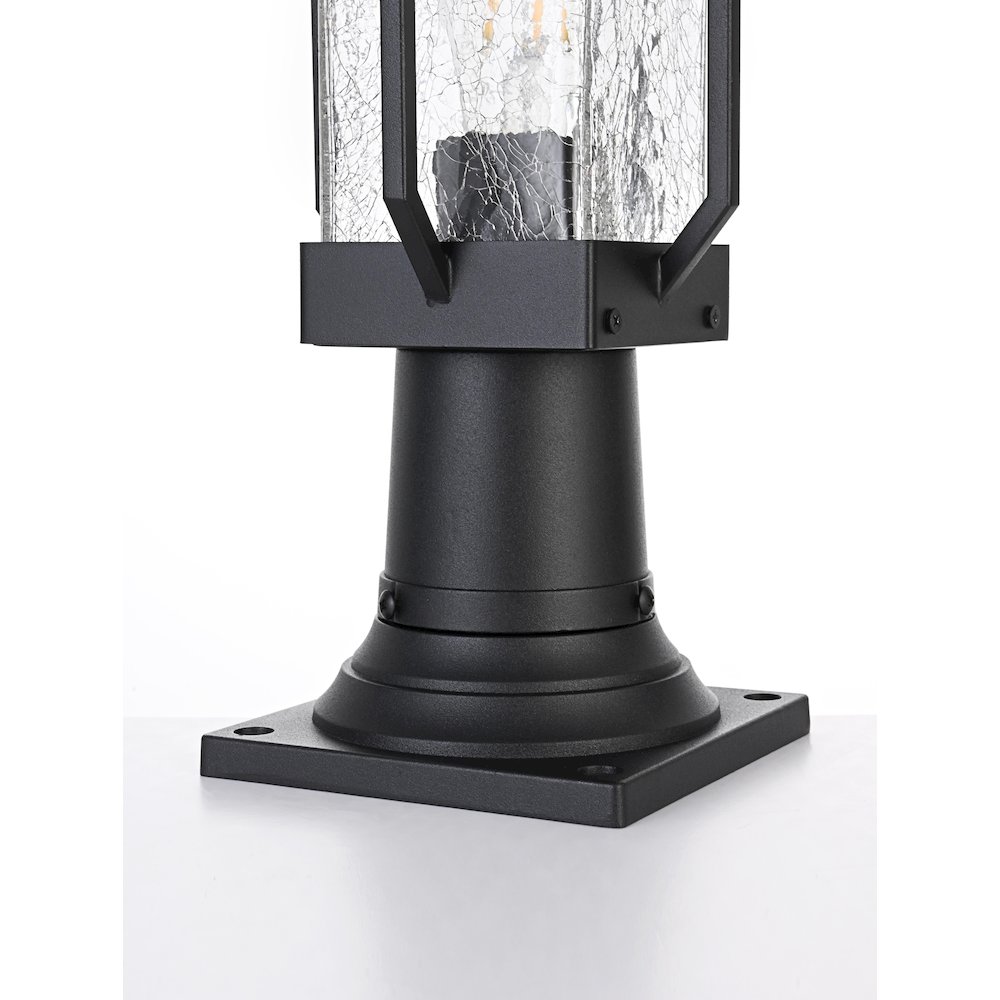 Salem 7 inch Outdoor Pendant in Black. Picture 5