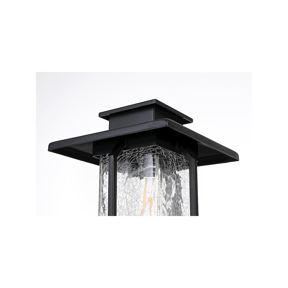Salem 7 inch Outdoor Pendant in Black. Picture 6