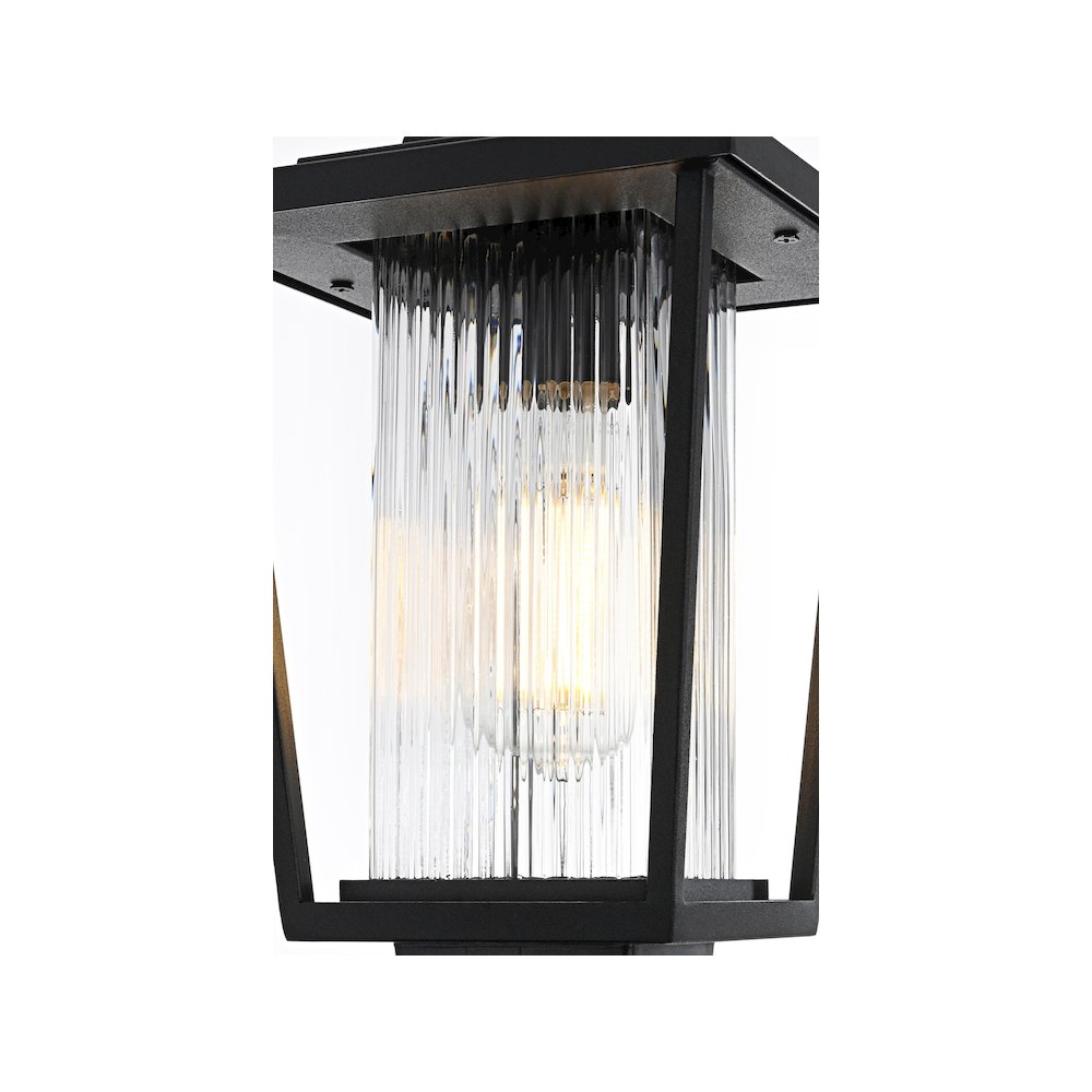 York 7 inch Outdoor Pendant in Black. Picture 6