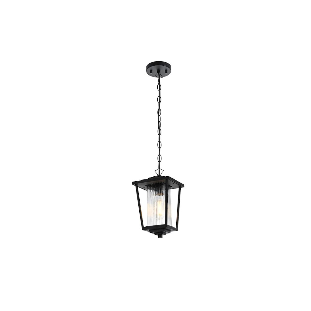 York 7 inch Outdoor Pendant in Black. Picture 8