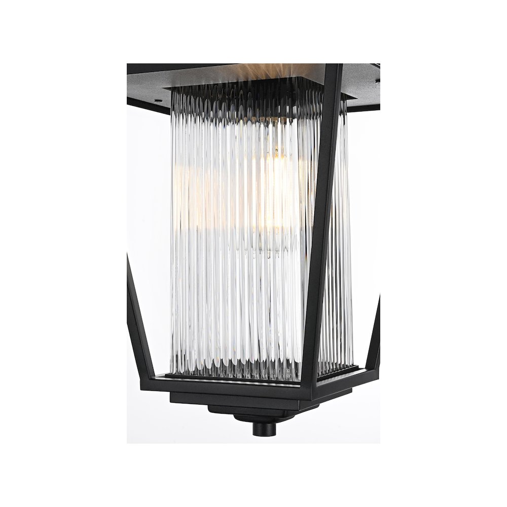 York 7 inch Outdoor Pendant in Black. Picture 5