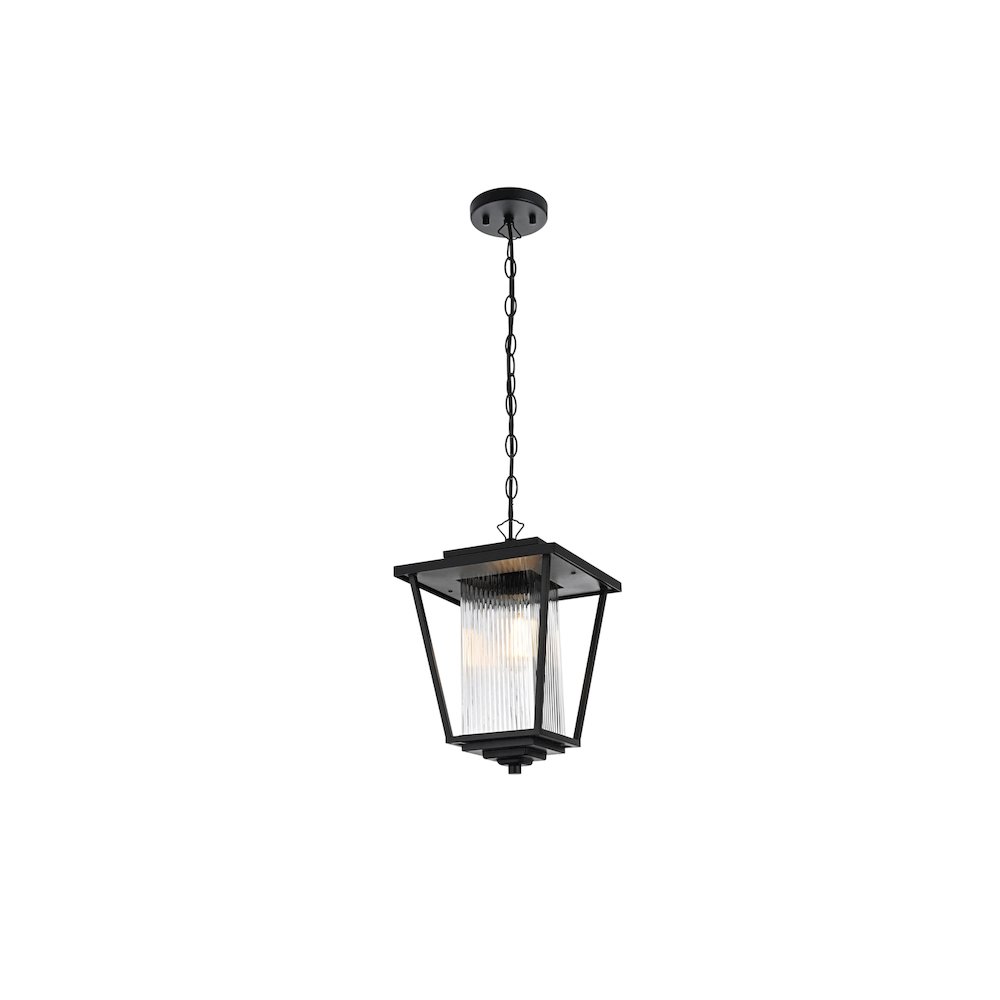 York 7 inch Outdoor Pendant in Black. Picture 7