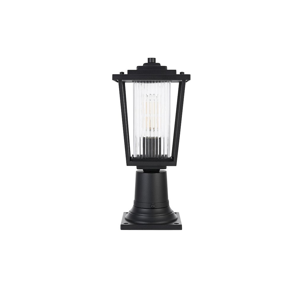 York 7 inch Outdoor Pendant in Black. Picture 1