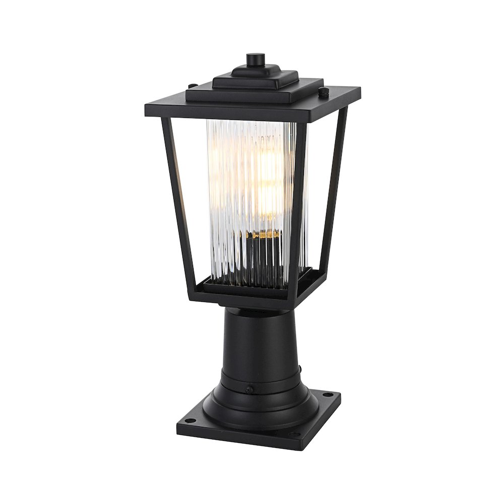York 7 inch Outdoor Pendant in Black. Picture 2