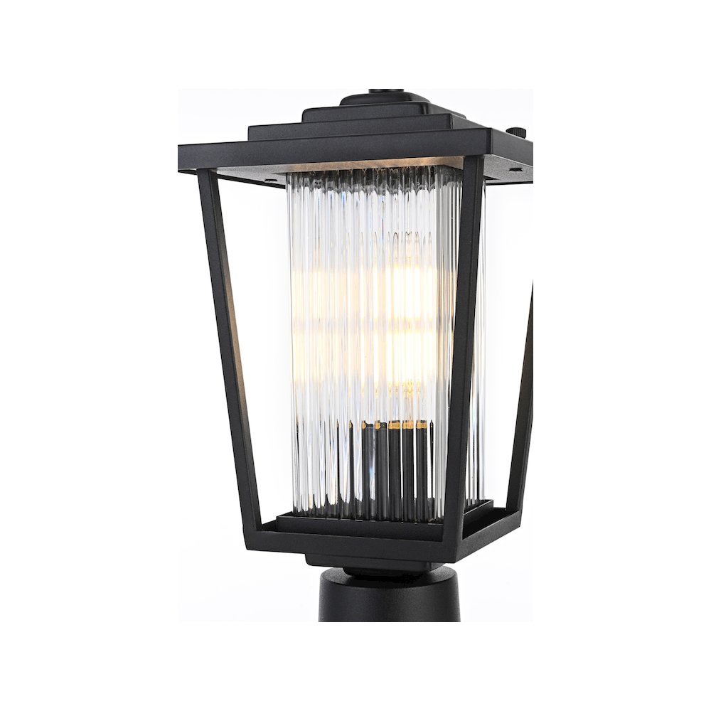 York 7 inch Outdoor Pendant in Black. Picture 3