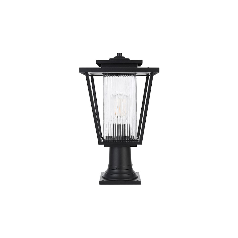 York 7 inch Outdoor Pendant in Black. Picture 1