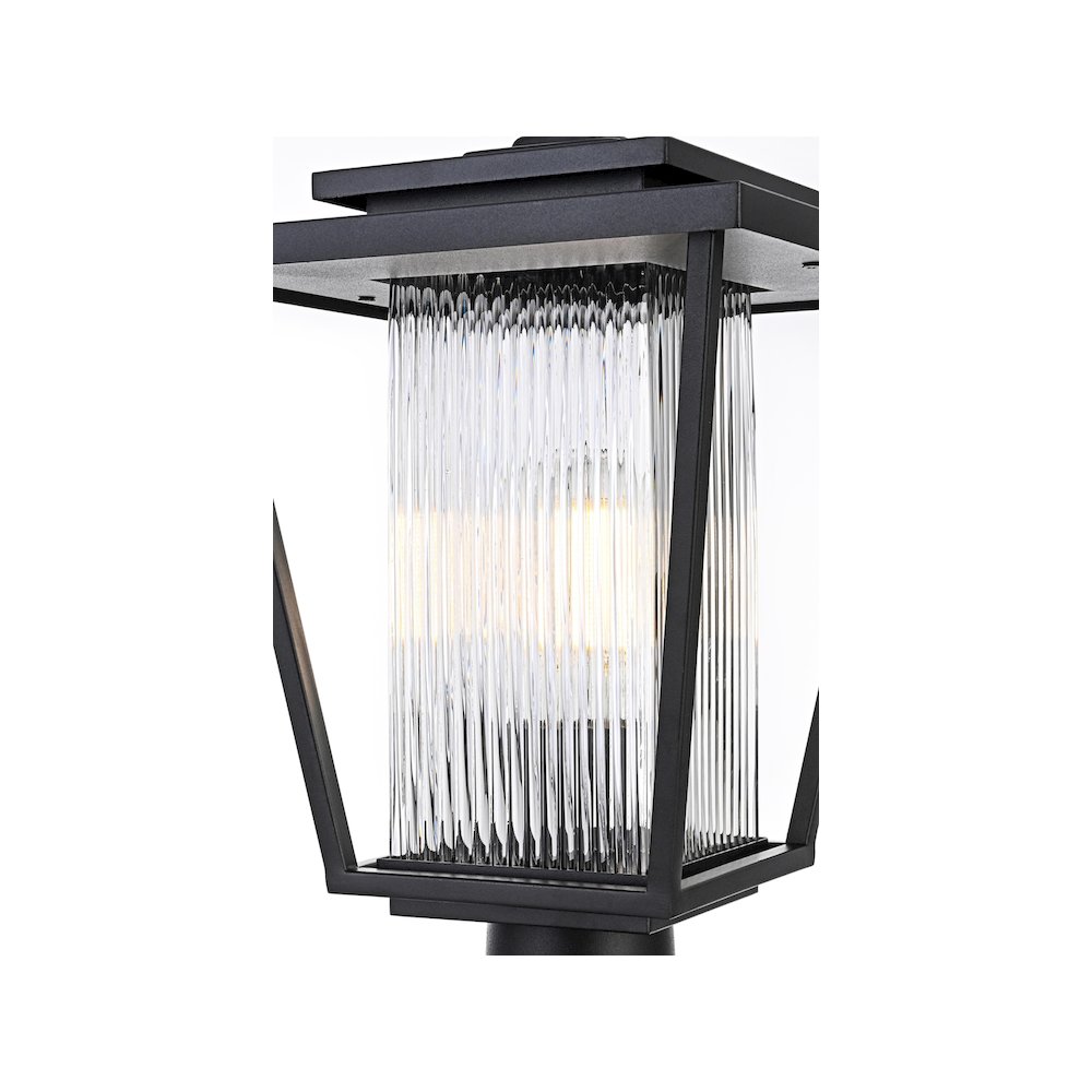York 7 inch Outdoor Pendant in Black. Picture 3