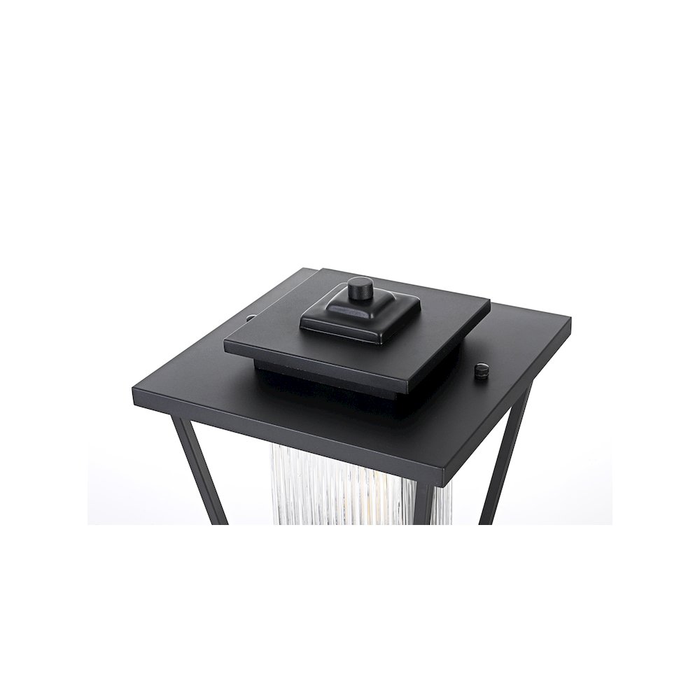 York 7 inch Outdoor Pendant in Black. Picture 4