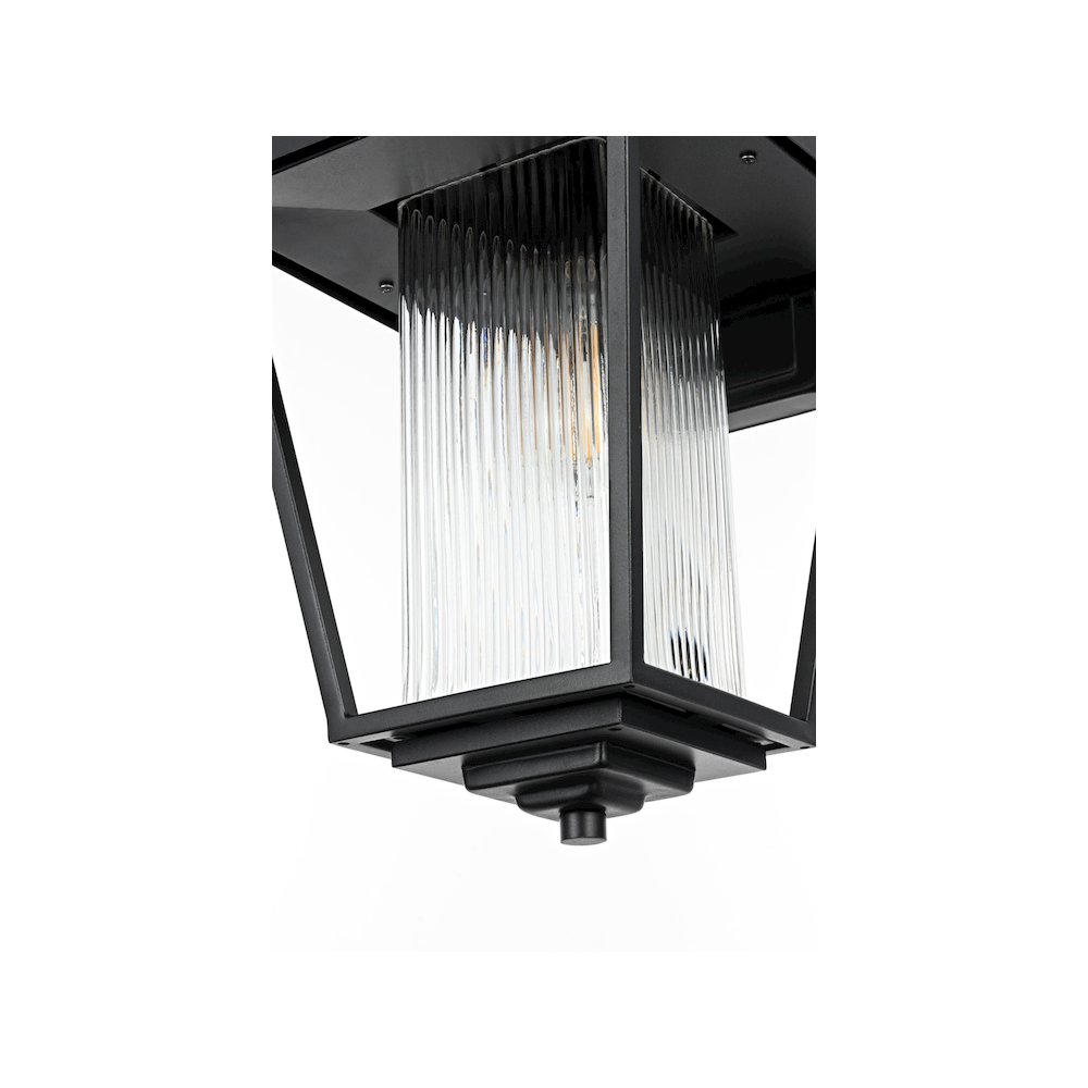 York 7 inch Outdoor Pendant in Black. Picture 6