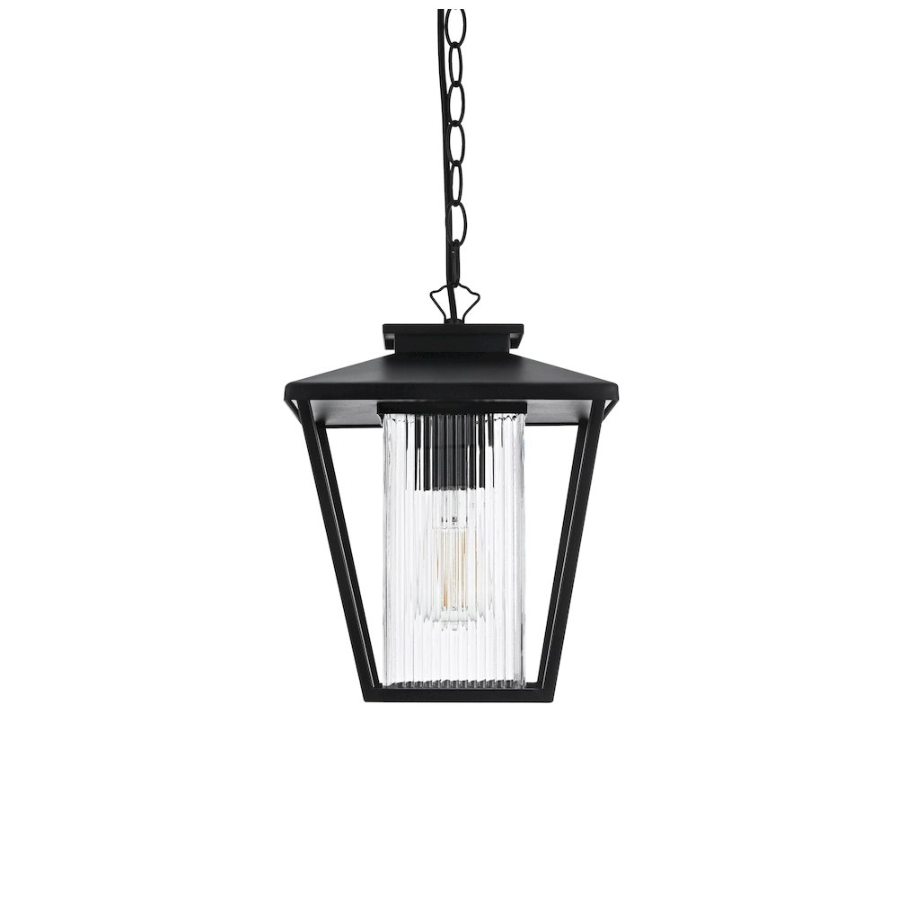 Gaul 7 inch Outdoor Pendant in Black. Picture 2