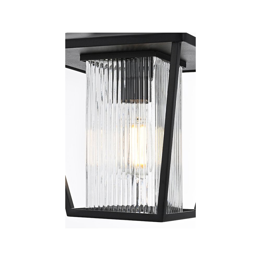 Gaul 7 inch Outdoor Pendant in Black. Picture 5