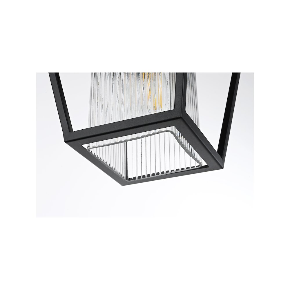 Gaul 7 inch Outdoor Pendant in Black. Picture 6