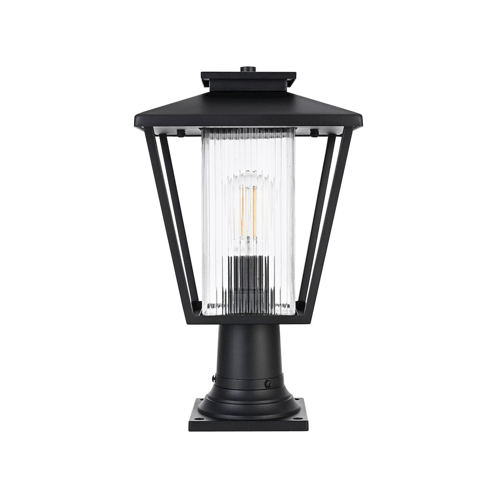 Gaul 7 inch Outdoor Pendant in Black. Picture 1