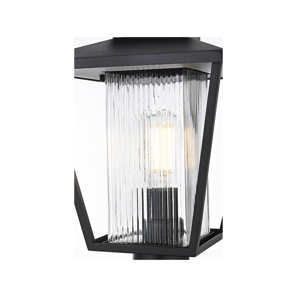 Gaul 7 inch Outdoor Pendant in Black. Picture 3