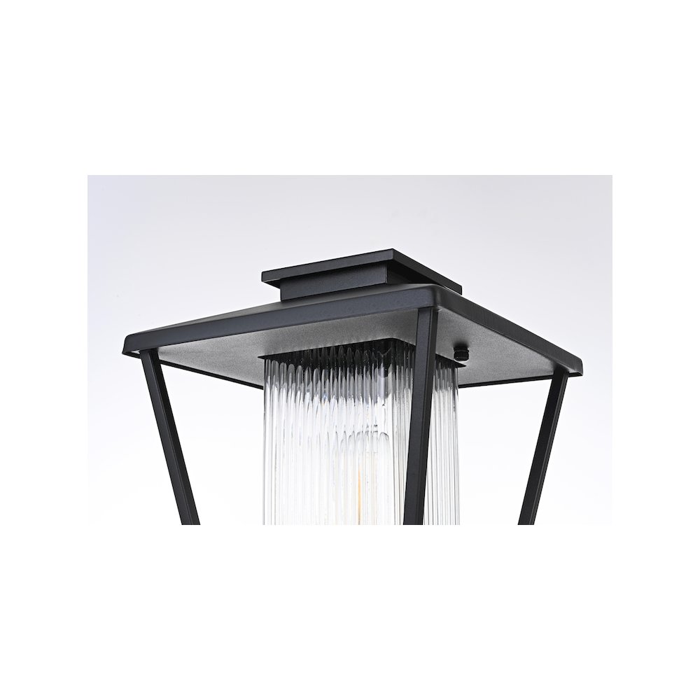 Gaul 7 inch Outdoor Pendant in Black. Picture 6
