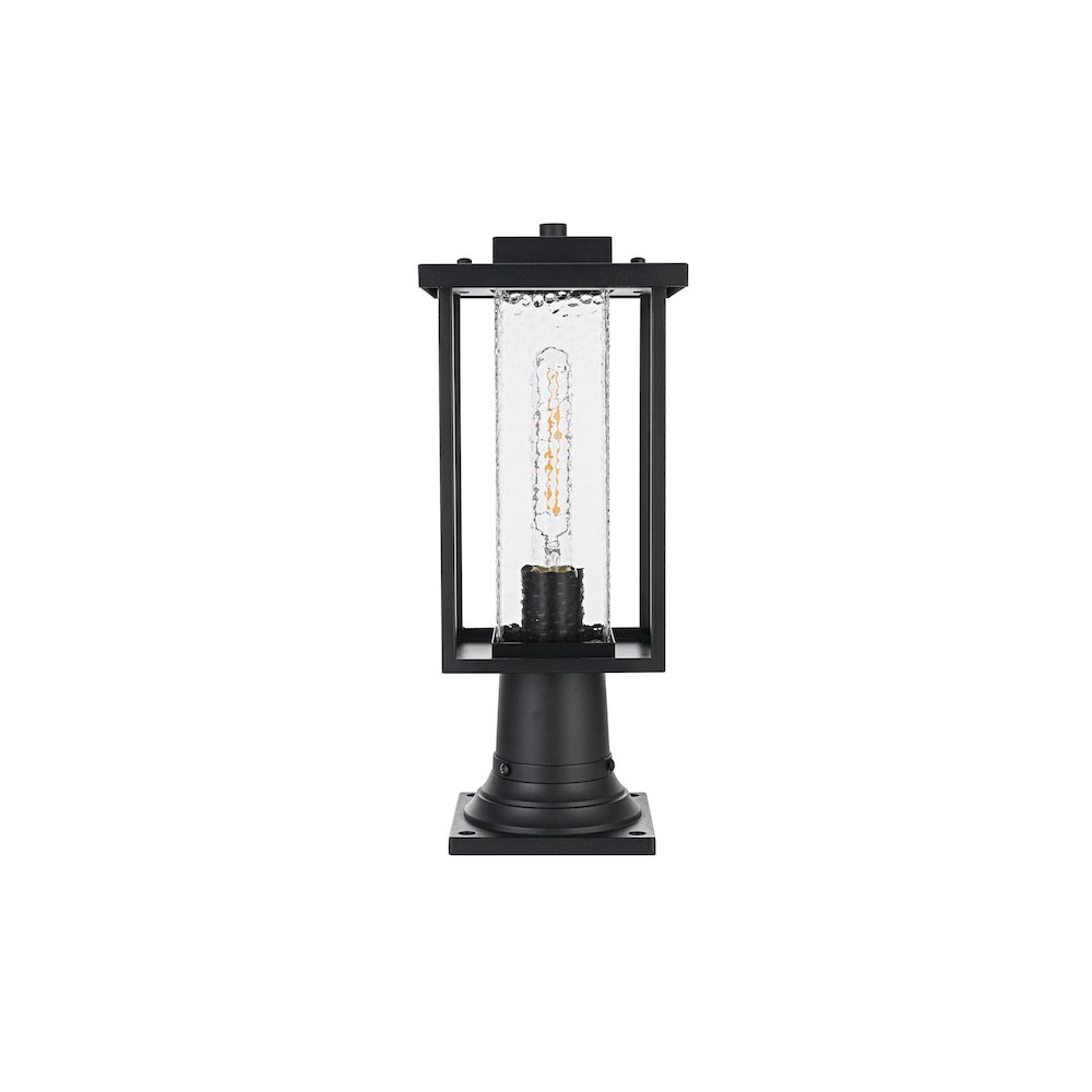 Philip 7 inch Outdoor Pendant in Black. Picture 1