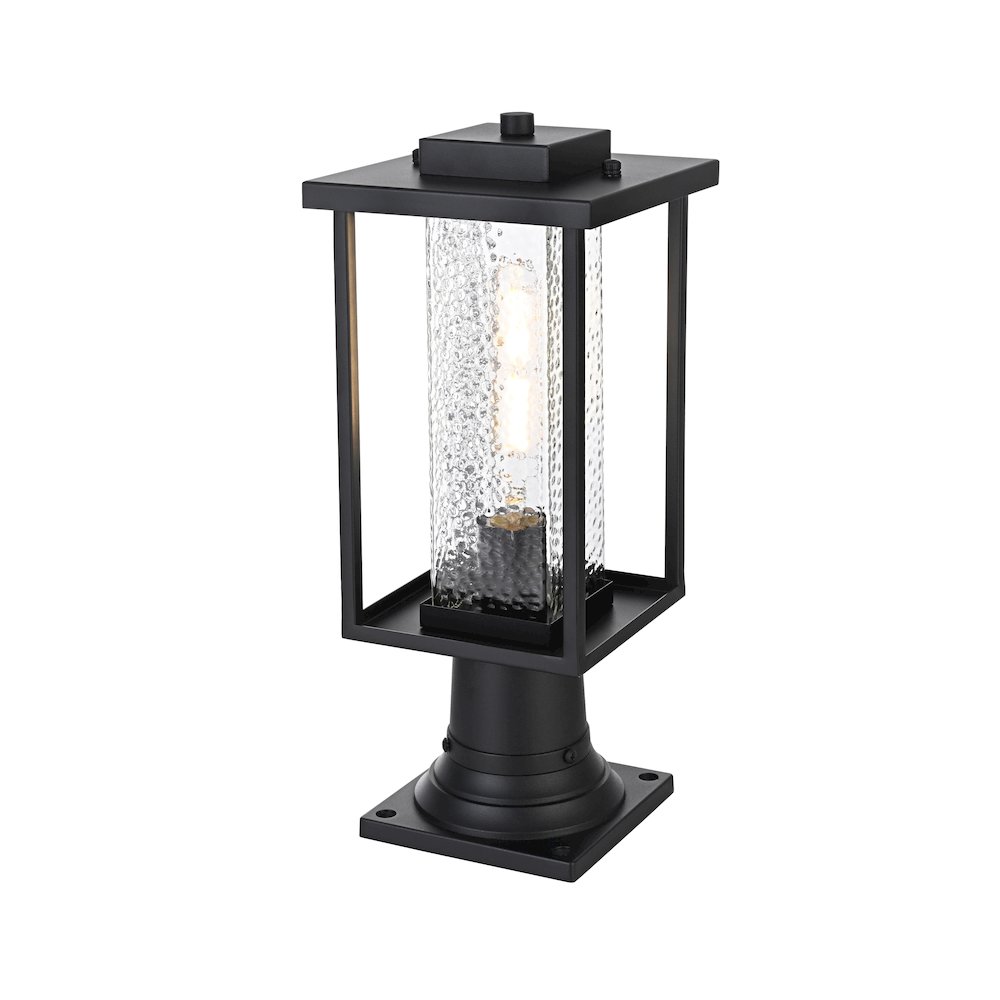 Philip 7 inch Outdoor Pendant in Black. Picture 2