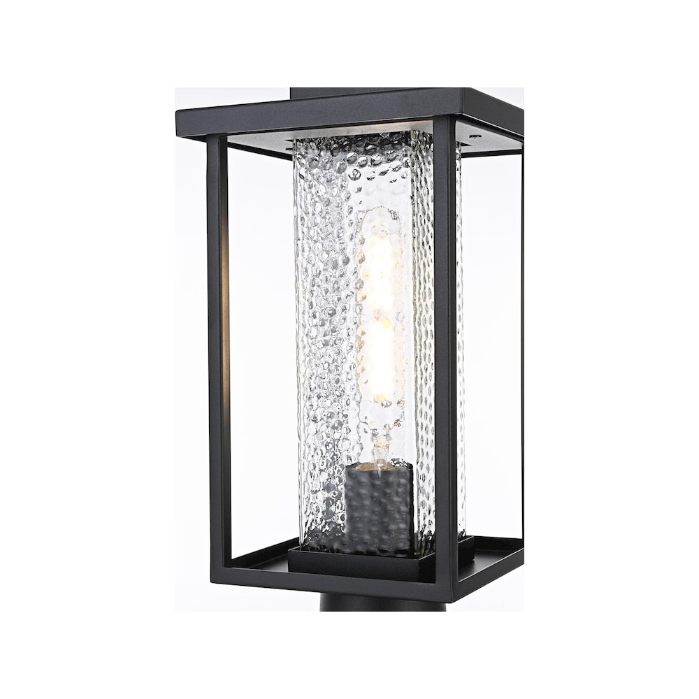 Philip 7 inch Outdoor Pendant in Black. Picture 3