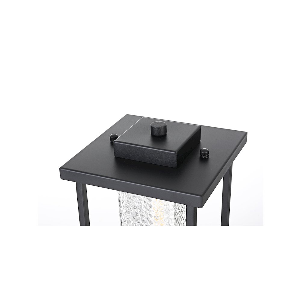Philip 7 inch Outdoor Pendant in Black. Picture 4