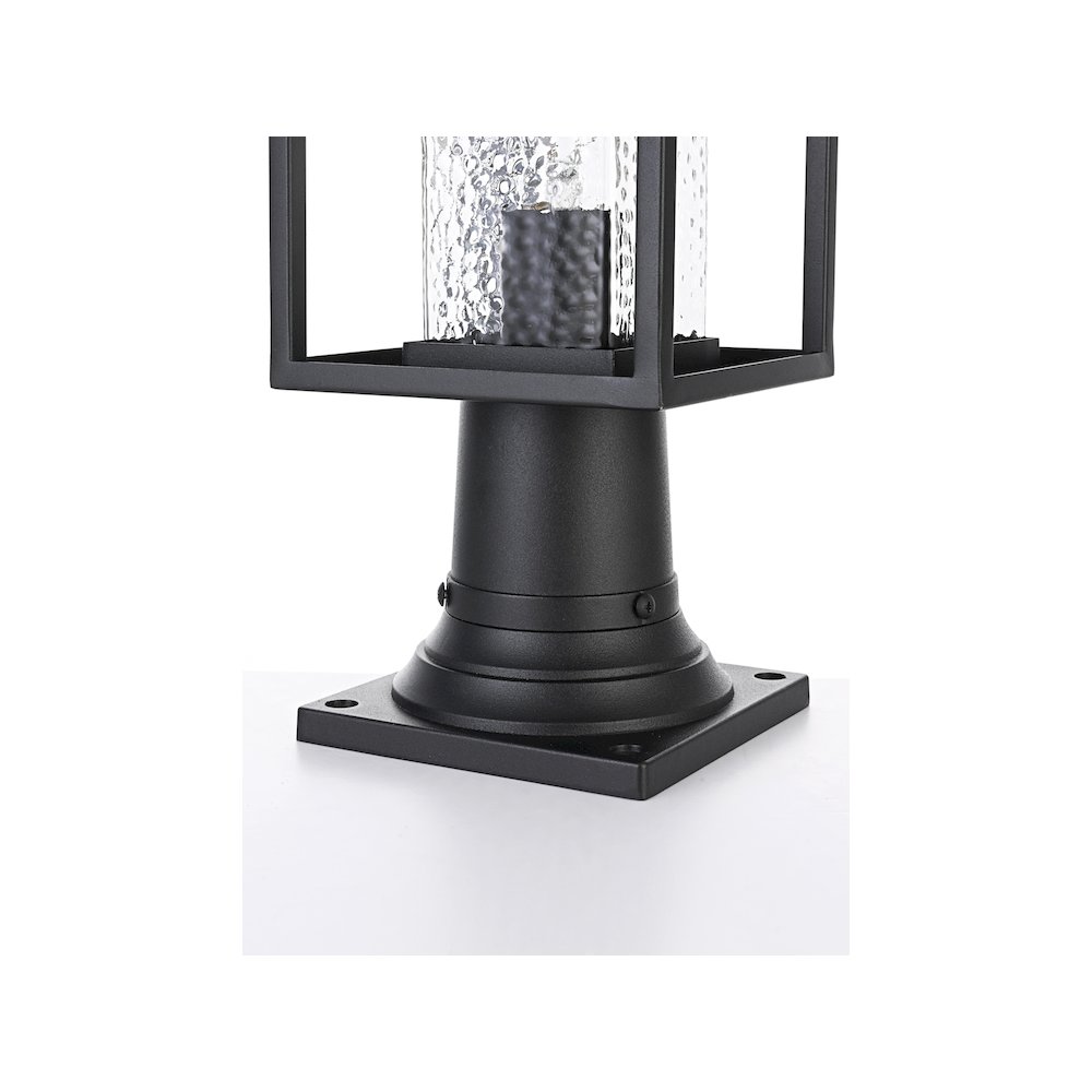 Philip 7 inch Outdoor Pendant in Black. Picture 5