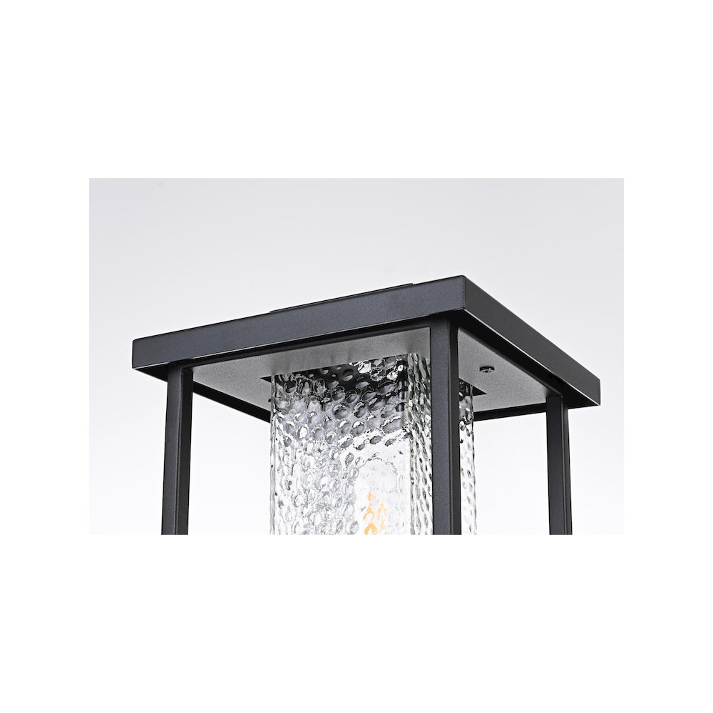 Philip 7 inch Outdoor Pendant in Black. Picture 6