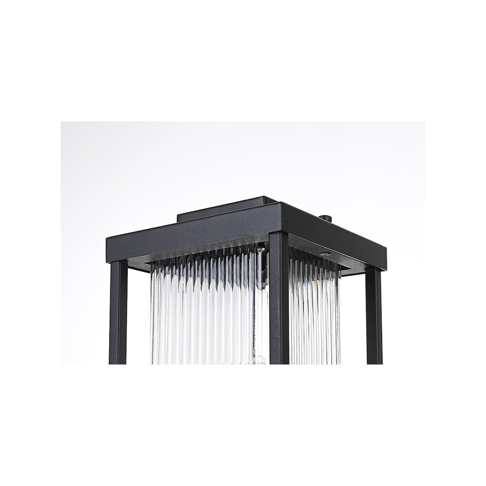 Ludlow 7 inch Outdoor Pendant in Black. Picture 6