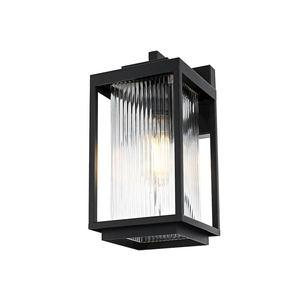 Ludlow 7 inch Outdoor Pendant in Black. Picture 3