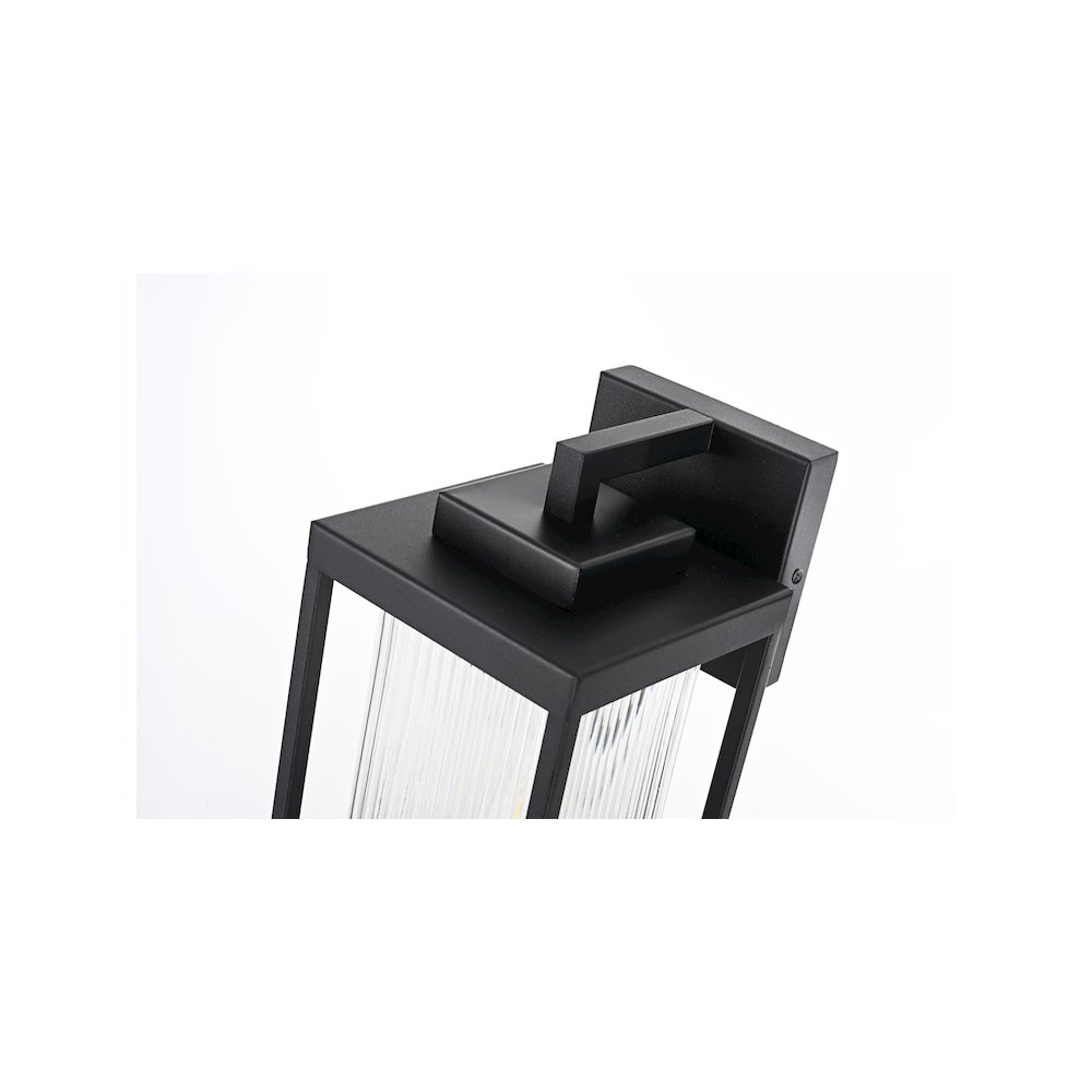 Ludlow 7 inch Outdoor Pendant in Black. Picture 4