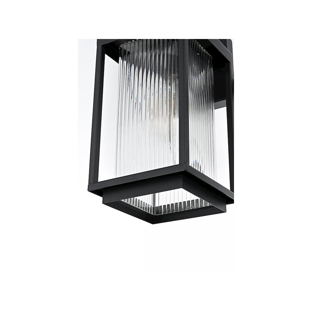 Ludlow 7 inch Outdoor Pendant in Black. Picture 5