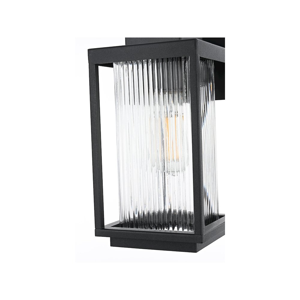 Ludlow 7 inch Outdoor Pendant in Black. Picture 6
