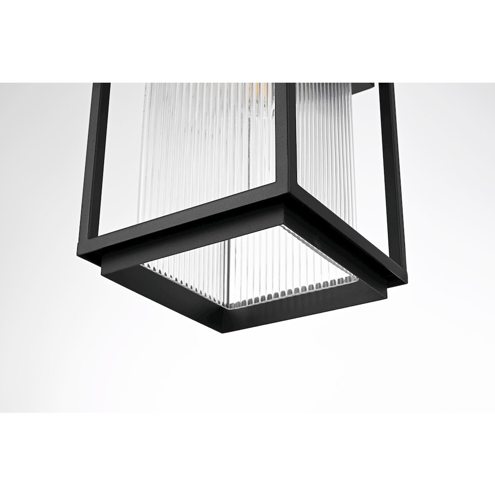 Ludlow 8 Inch Outdoor Wall Sconce In Black. Picture 5