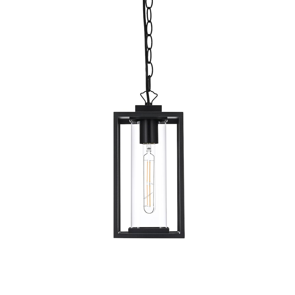 Memphis 7 inch Outdoor Pendant in Black. Picture 2