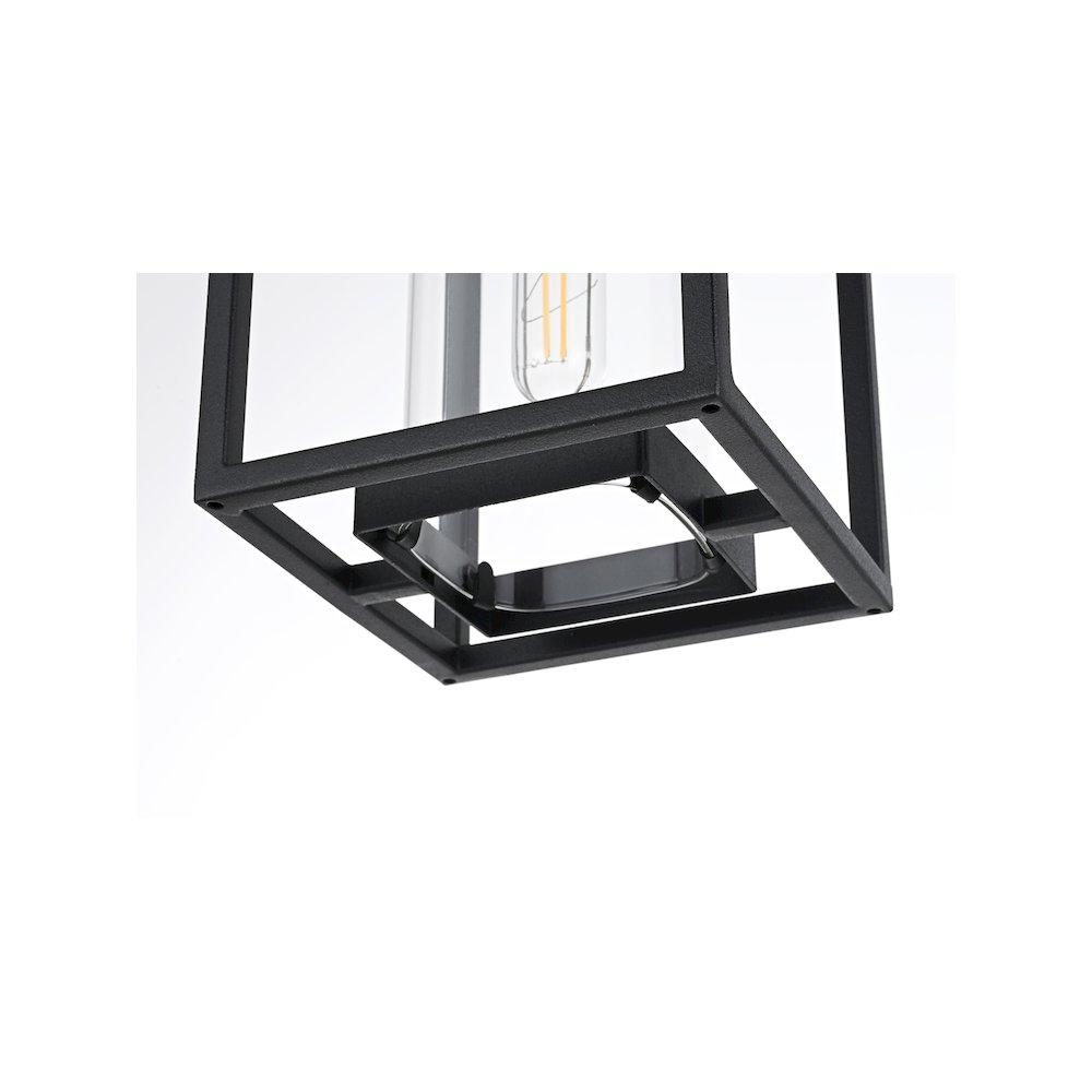 Memphis 7 inch Outdoor Pendant in Black. Picture 6