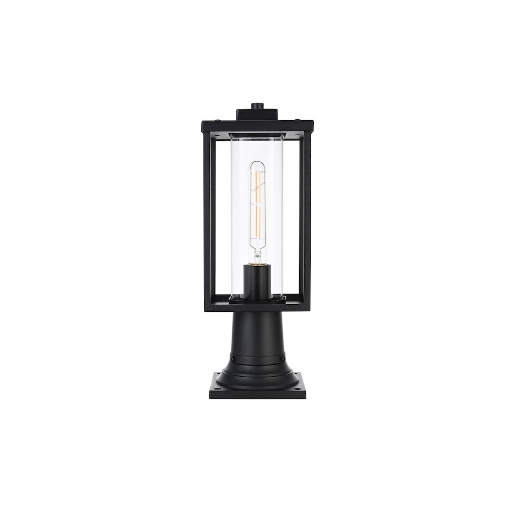 Memphis 7 inch Outdoor Pendant in Black. Picture 1