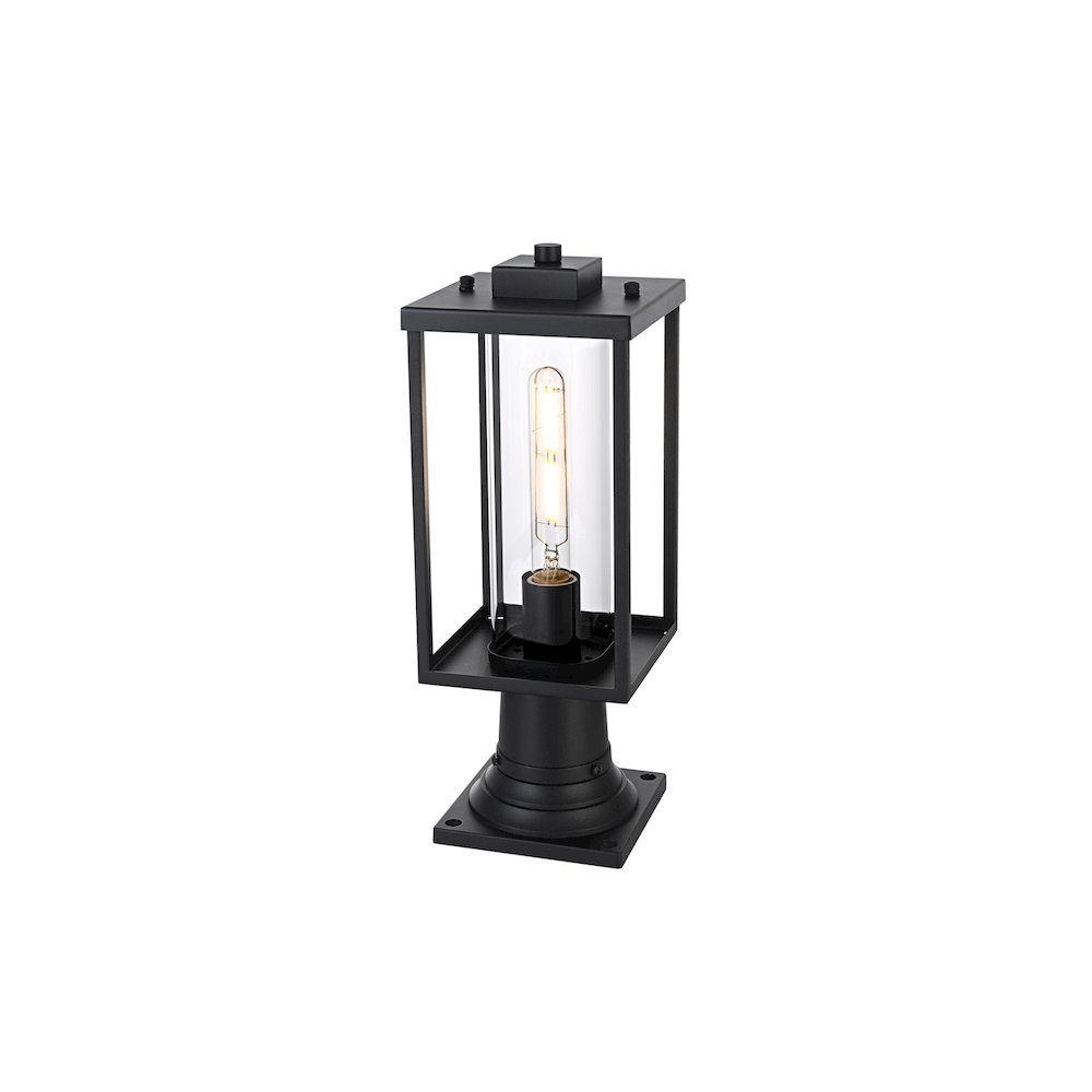 Memphis 7 inch Outdoor Pendant in Black. Picture 2