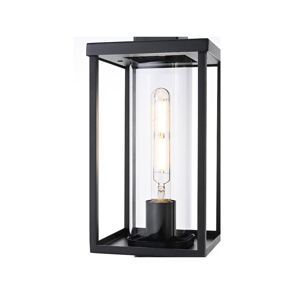 Memphis 7 inch Outdoor Pendant in Black. Picture 3