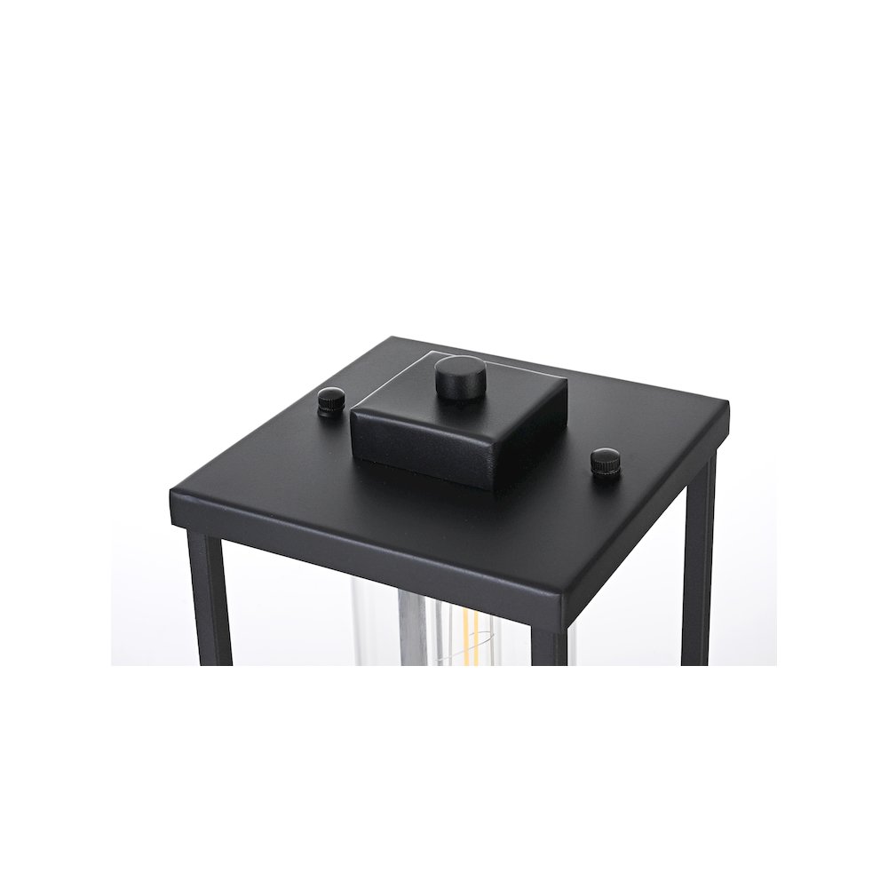 Memphis 7 inch Outdoor Pendant in Black. Picture 4