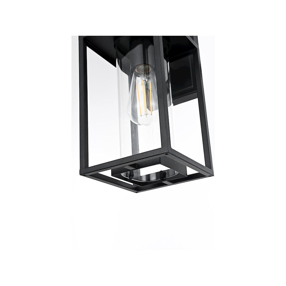 Memphis 7 inch Outdoor Pendant in Black. Picture 6