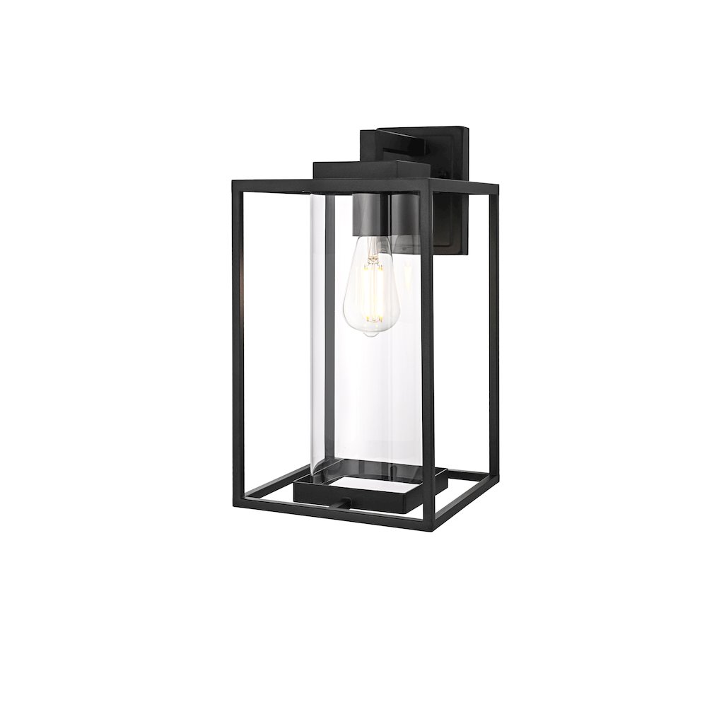 Memphis 8.5 Inch Outdoor Wall Sconce In Black. Picture 7