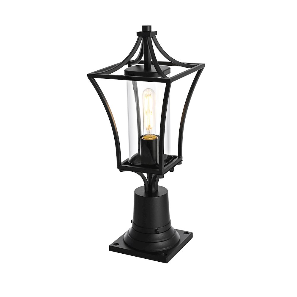 Belgrade 7 inch Outdoor Pendant in Black. Picture 2