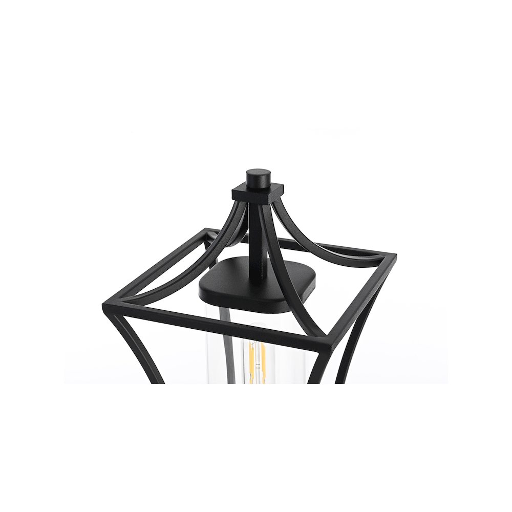 Belgrade 7 inch Outdoor Pendant in Black. Picture 4