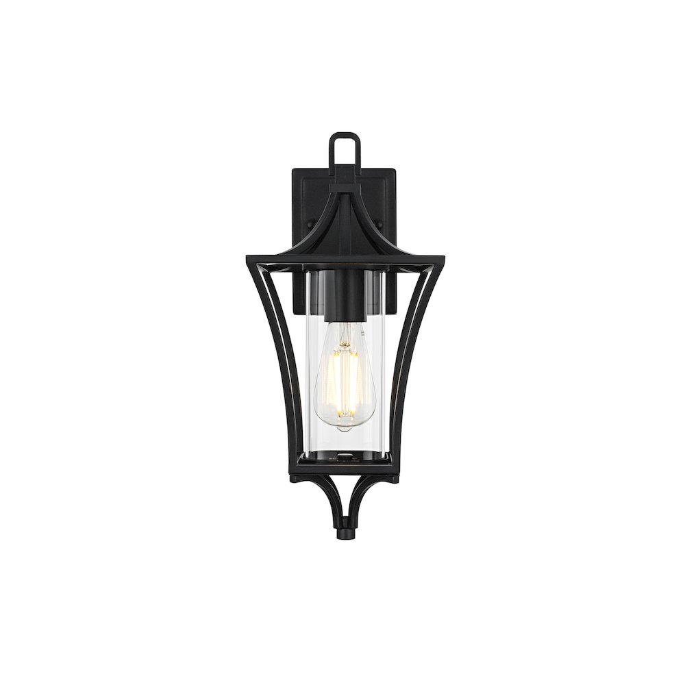 Belgrade 7 inch Outdoor Pendant in Black. Picture 1