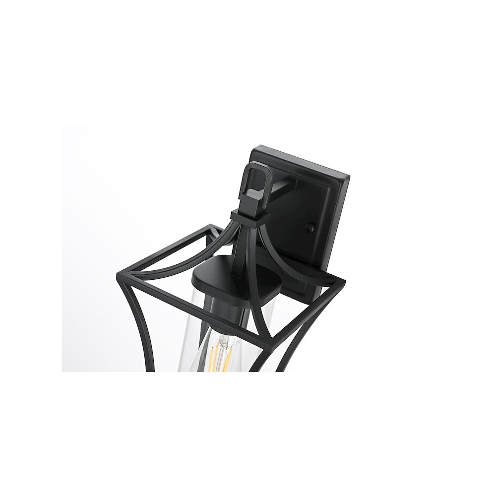 Belgrade 7 inch Outdoor Pendant in Black. Picture 4