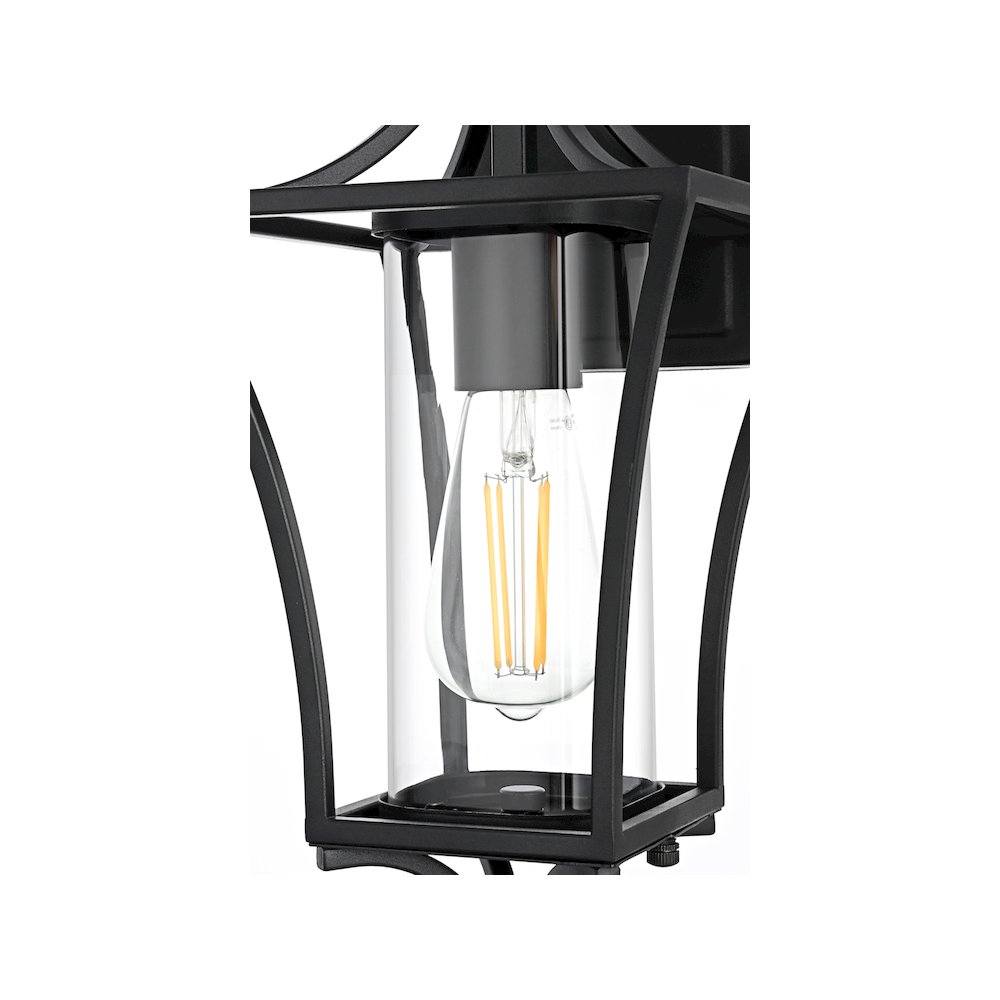 Belgrade 7 inch Outdoor Pendant in Black. Picture 6