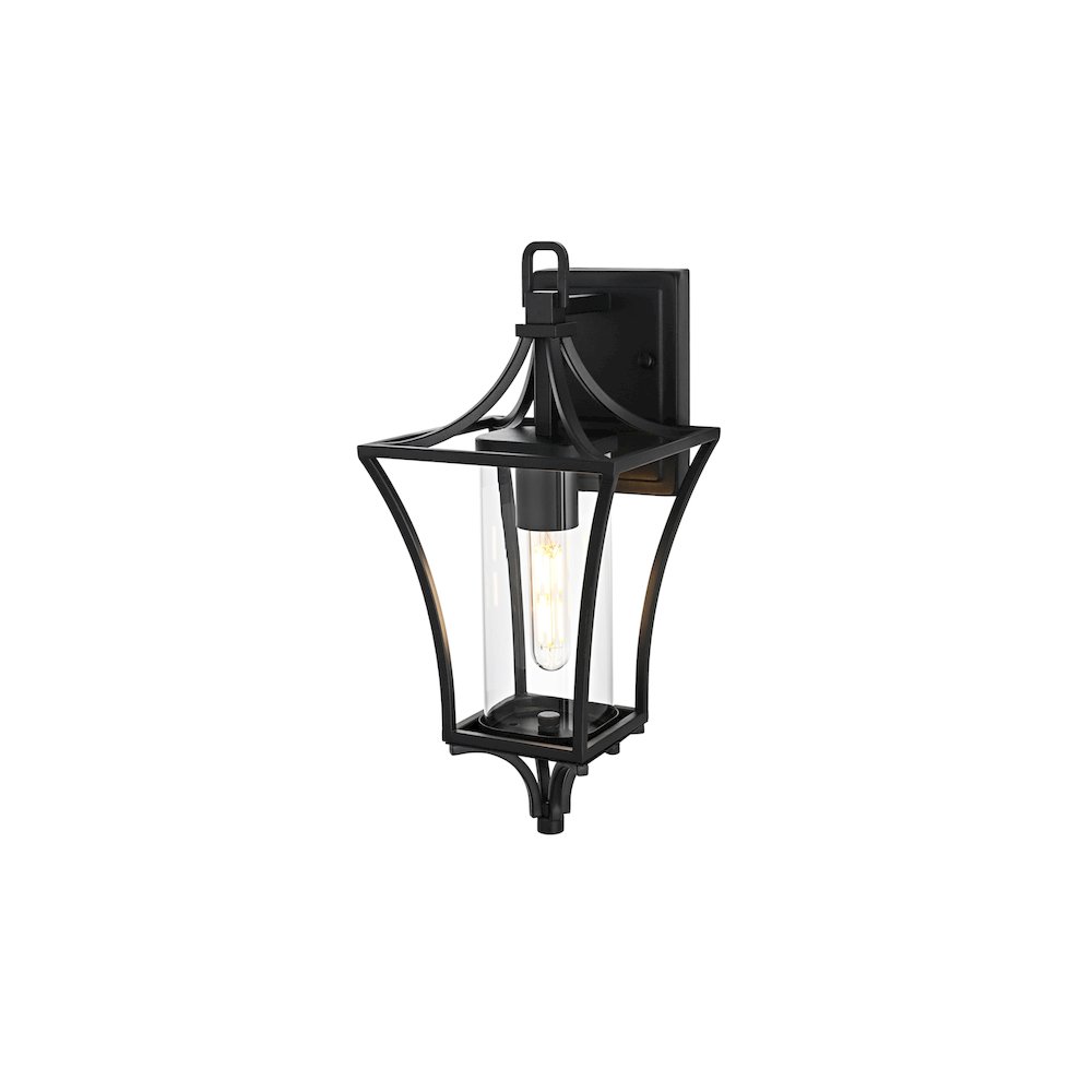 Belgrade 7 inch Outdoor Pendant in Black. Picture 7
