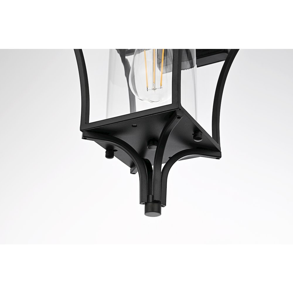 Belgrade 9.5 Inch Outdoor Wall Sconce In Black. Picture 5