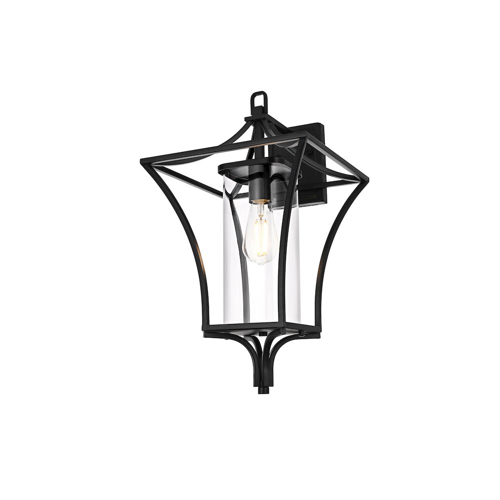 Belgrade 12 Inch Outdoor Wall Sconce In Black. Picture 3