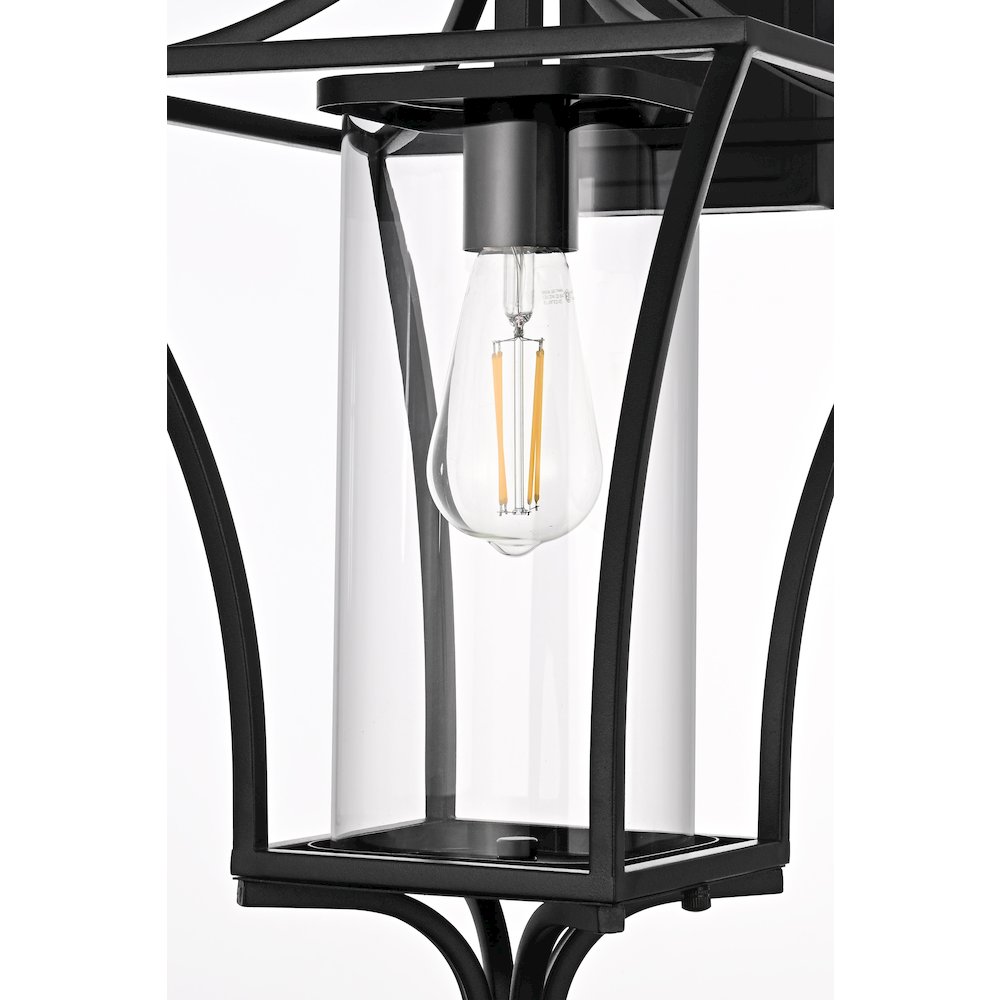 Belgrade 12 Inch Outdoor Wall Sconce In Black. Picture 6