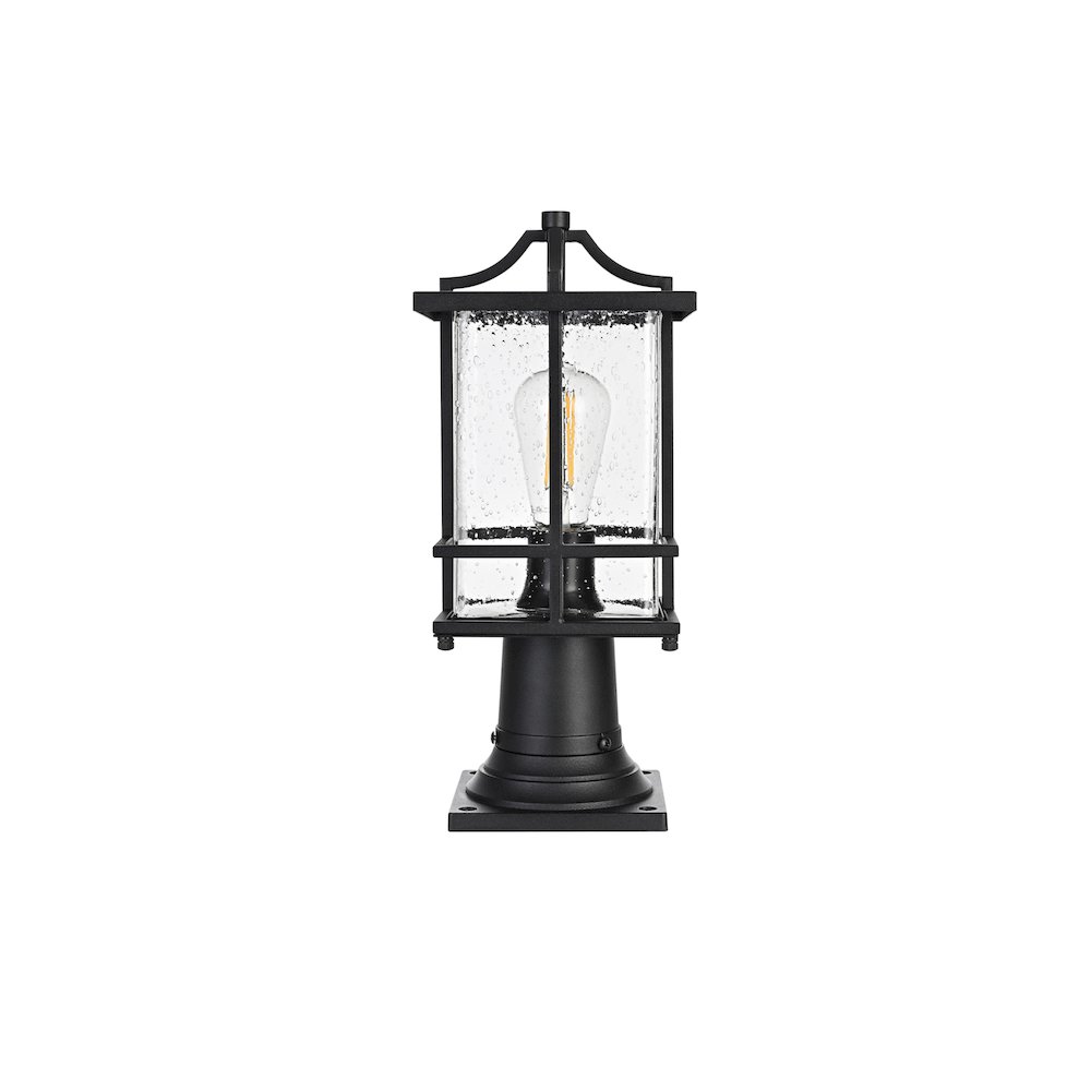 Miller 7 inch Outdoor Pendant in Black. Picture 1