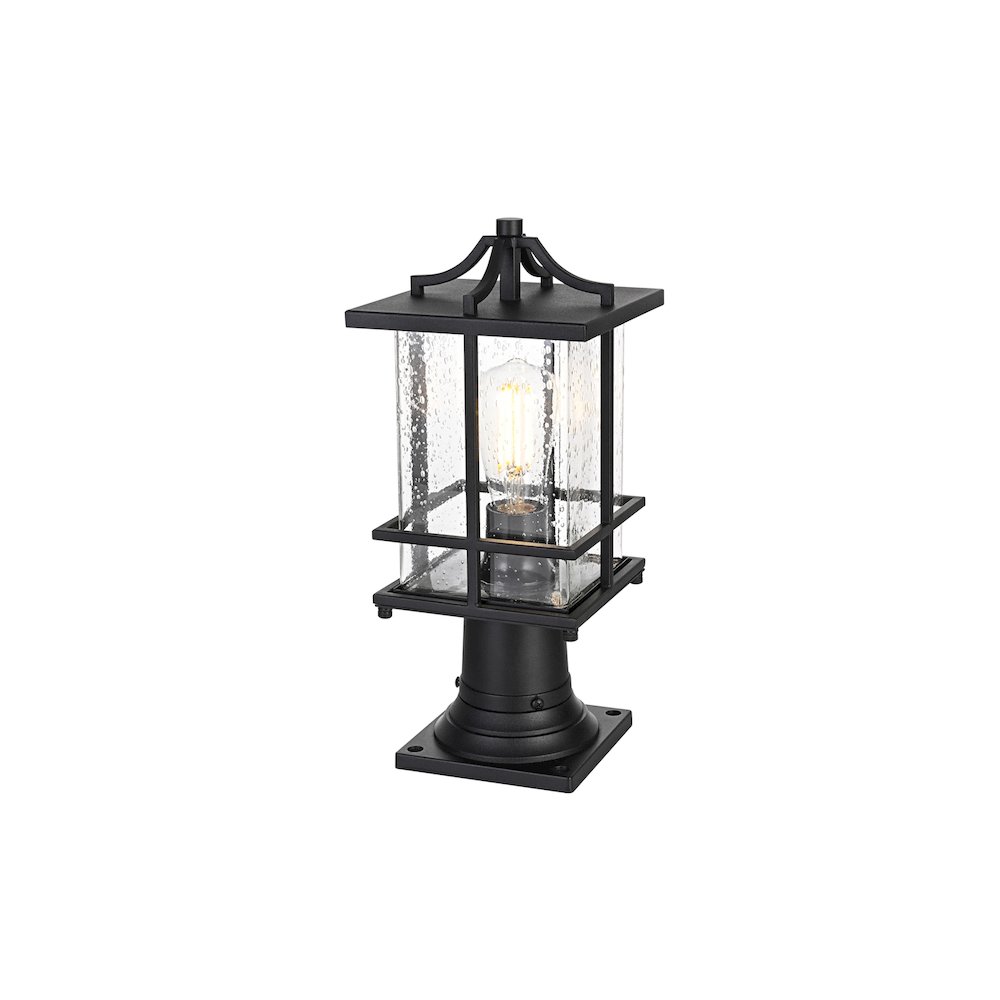Miller 7 inch Outdoor Pendant in Black. Picture 2